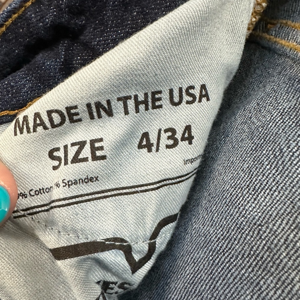 Kimes Ranch Dark Blue Flare Jeans - Picture 4 of 4